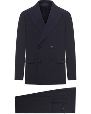 Giorgio Armani Royal Line Double Breasted Suit - Blue