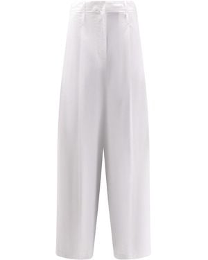 Alysi Cotton Trousers - White