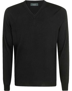 Zanone V-Pullover - Schwarz
