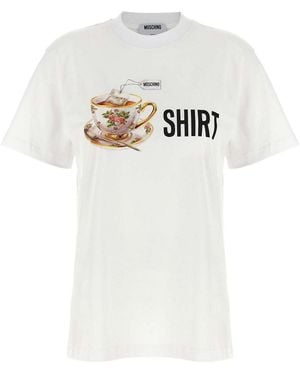 Moschino Printed T-Shirt - White