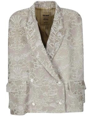 Uma Wang Jacket Crossword - Gray
