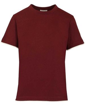 Moncler Cotton T-Shirt - Red