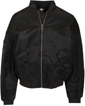 adidas Originals Satin Bomber Jacket - Black