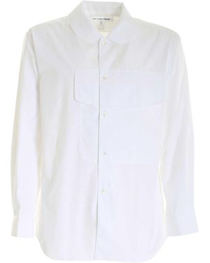 Comme des Garçons Maxi Front Pocket Shirt - White