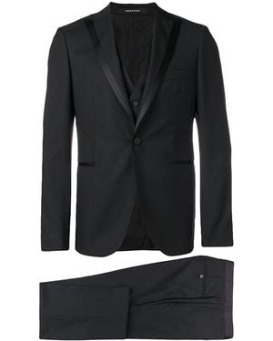 Tagliatore Three-Piece Suit - Black