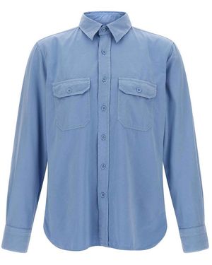Tom Ford Faille Shirt - Blue