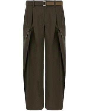 Sacai Rip Stop Trousers - Green