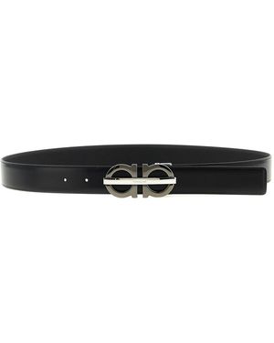 Ferragamo Reversible Belt - White