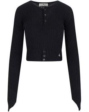 Vivienne Westwood Cardigan Crop - Black