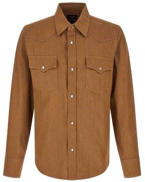 A.P.C. Western Shirt - Brown