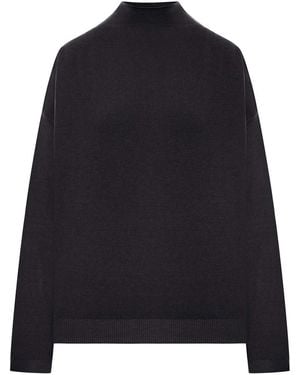 Transit Wool Blend High Neck Jumper - Blue
