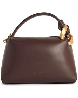 JW Anderson Corner Small Leather Bag - Brown
