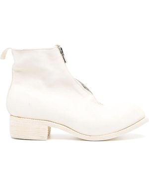 Guidi Horse Leather Ankle Boots - Natural