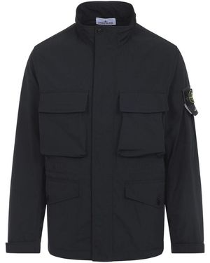 Stone Island Polyester Jacket - Blue