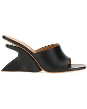 Off-White c/o Virgil Abloh Wedge Heel Mules With Jug Design - Black