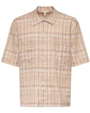 sunflower Adam Cotton And Linen Shirt - Natural