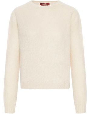 Max Mara Crew Neck Sweater - White