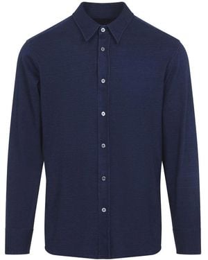 Tom Ford Long Sleeves Shirt - Blue