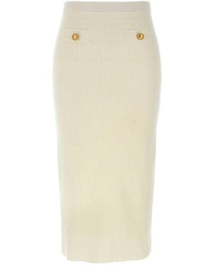 Alessandra Rich Jupe Midi - Neutre