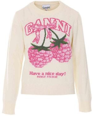 Ganni Jumper - Pink