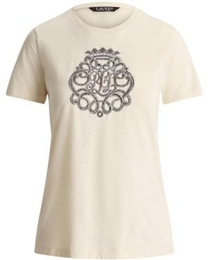 Ralph Lauren Katlin-Short Sleeve-T-Shirt - Natural