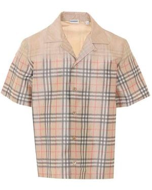 Burberry Regular Check Shirt - Natural
