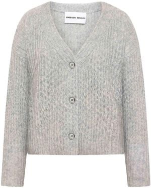 EMERSON RENALDI V-Neck Cardigan - Grey