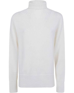 Drumohr Turtle Neck Sweater - White