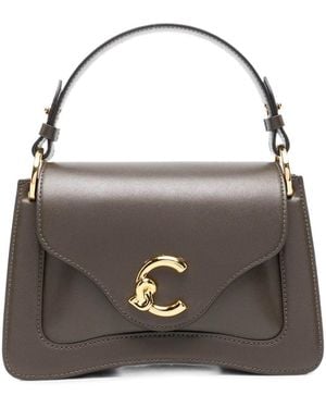 Coccinelle Taupe Handbag With Sphere Logo - Brown