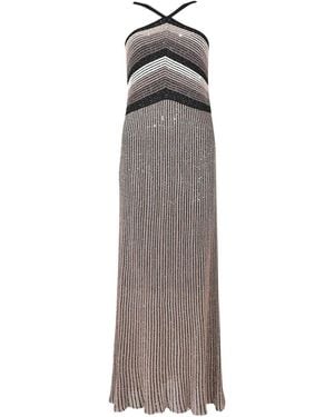 D. EXTERIOR Long Dress - Gray