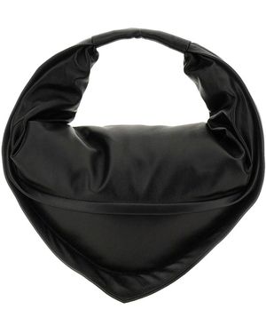 FEDERICO CINA Tortellini Leather Crossbody Bag - Black