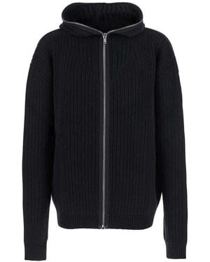 Rick Owens Zipped Hoodie - Blue