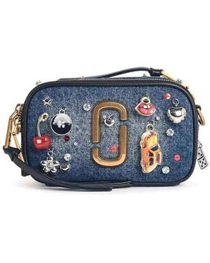 Marc Jacobs The Trinket Charm Snapshot Denim Bag - Blue