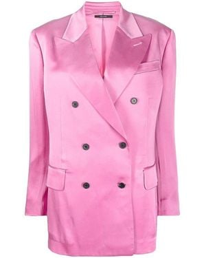 Tom Ford Double-Breasted Blazer - Pink