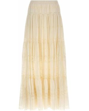 Ermanno Scervino Lace Insert Skirt - Natural