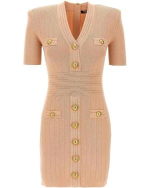 Balmain Mini Dress - Natural