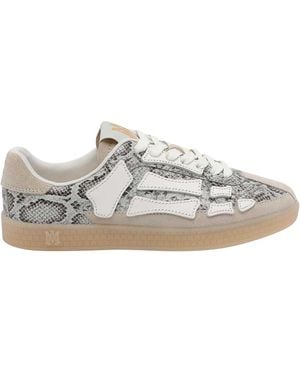Amiri Snake Pacific Bones Trainers - White