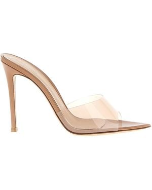 Gianvito Rossi Elle Heeled Mules - White