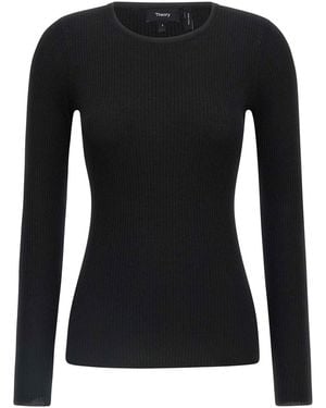 Theory Ribbed Sweater - Black