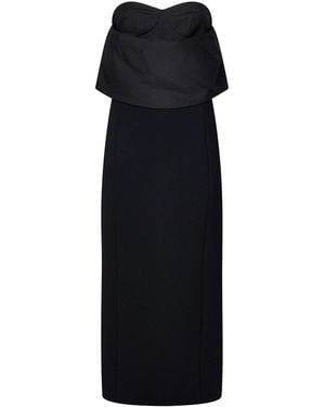 KHAITE Cato Strapless Long Dress - Black