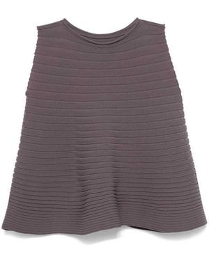 Pleats Please Issey Miyake Bounce Knit Shirt - Purple