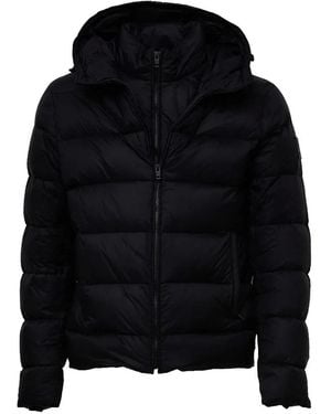 Fay Db Front Piuma Cappuccio Nero - Black