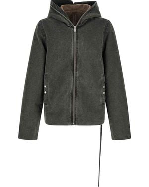 Rick Owens Gimp Zipfront Jacket - Gray