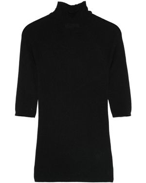 Majestic Filatures Wool Turtleneck Jumper - Black