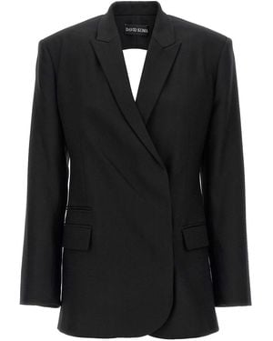 David Koma Cut-Out Blazer - Black