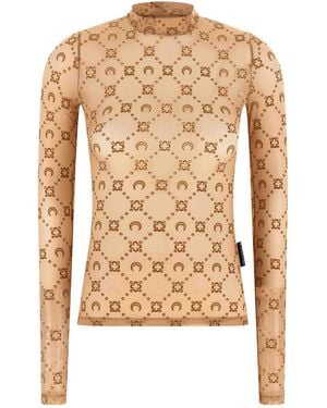 Marine Serre Second Skin Top - Natural