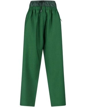 Lacoste Straight-Leg Layered Sport Logo Pants - Green