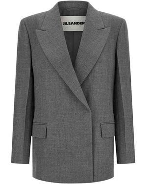 Jil Sander Wool Blazer - Grey