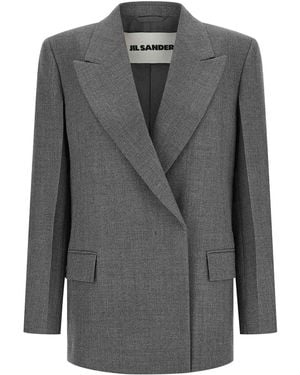 Jil Sander Wool Blazer - Gray