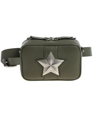 Les Jeunes Etoiles Leather Waistbag - Green